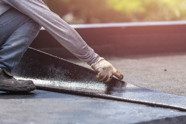 Professional Basement Waterproofing technician working in Nelsonville, OH
